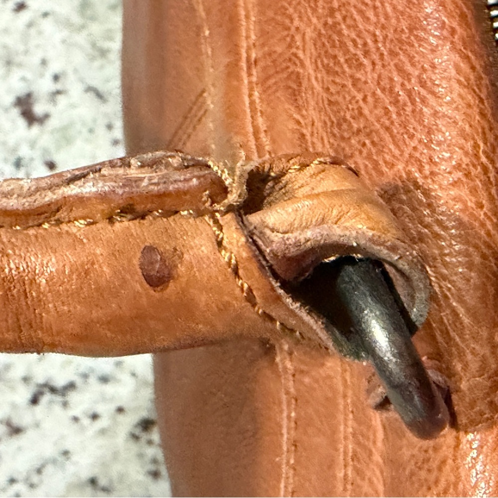 Vilenca Holland Woven Genuine Leather Hand Bag Purse Satchel Brown - Picture 15 of 16